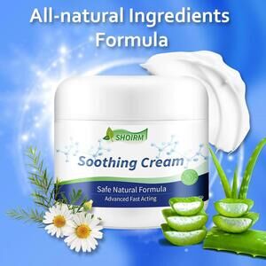 Soothing Cream for Dry Cracked Feet, Moisturizer for Rough, Cracked & Itchy Skin